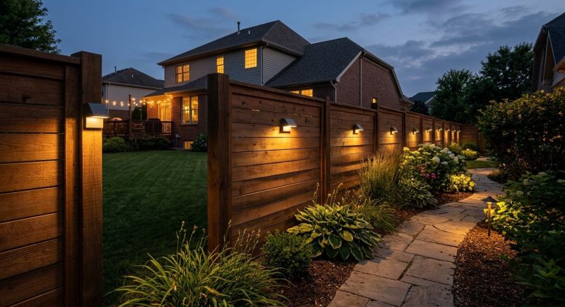 Fence Lighting Installation in Pasadena, CA