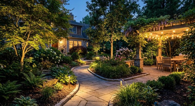 Garden Lighting Installation in Olathe, KS
