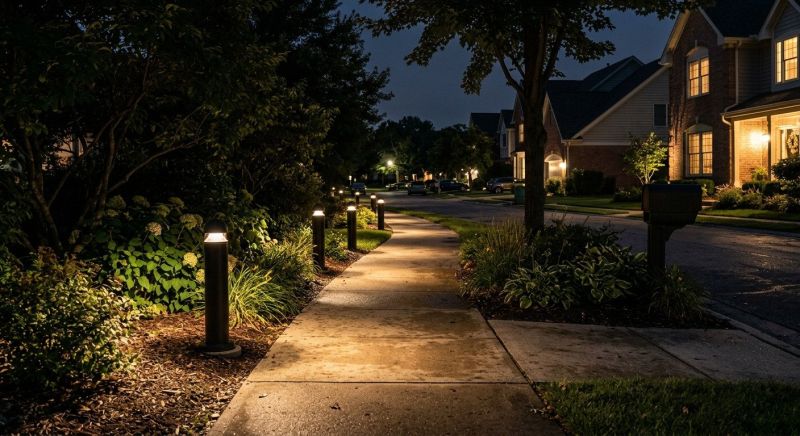 Sidewalk Lighting Installation in Orem, UT