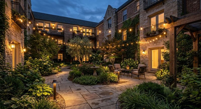 Courtyard Light Installation in Prescott Valley, AZ