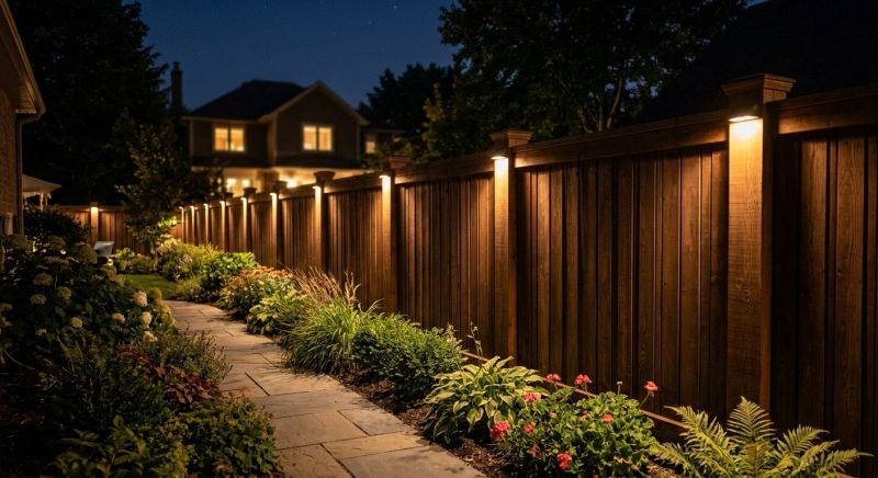Fence Lighting Installation in Orem, UT
