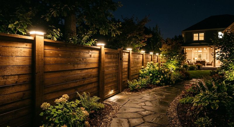 Fence Lighting Installation in Pasadena, CA