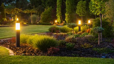 Garden Lighting Installation in Kansas City, MO