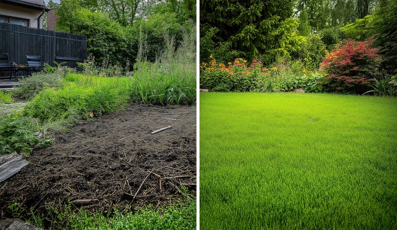 Lawn Before and After Treatment
