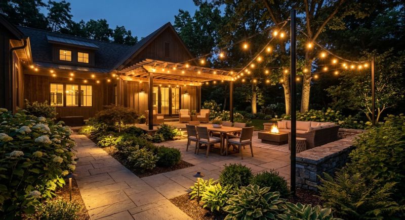 Patio Lights Installation in Overland Park, KS