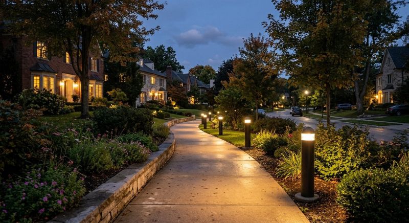 Sidewalk Lighting Installation in Alpharetta, GA