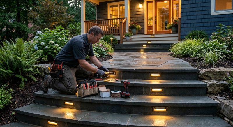 Step Lighting Installation in Provo, UT