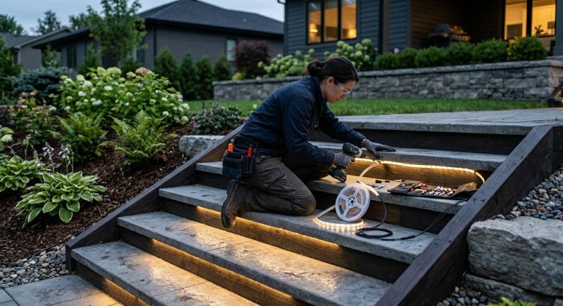 Step Lighting Installation in Provo, UT